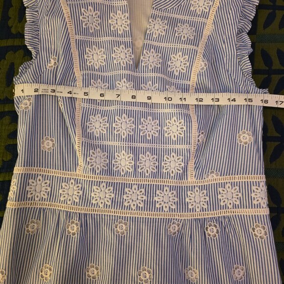 Boden Hotchpotch Broderie Eyelet Shift Dress 8L - Picture 2 of 6